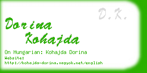dorina kohajda business card